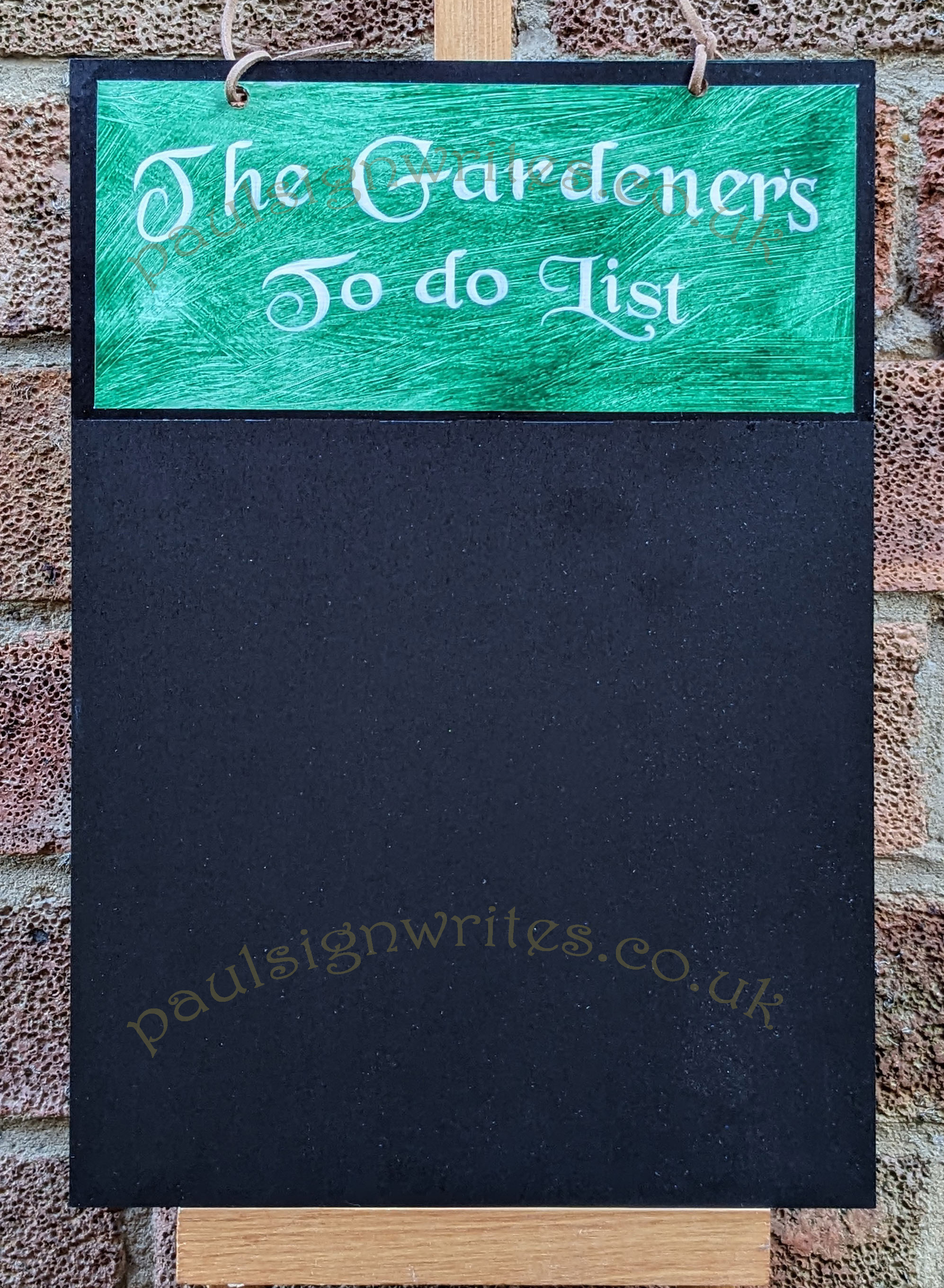 The Gardener's To Do List Blackboard