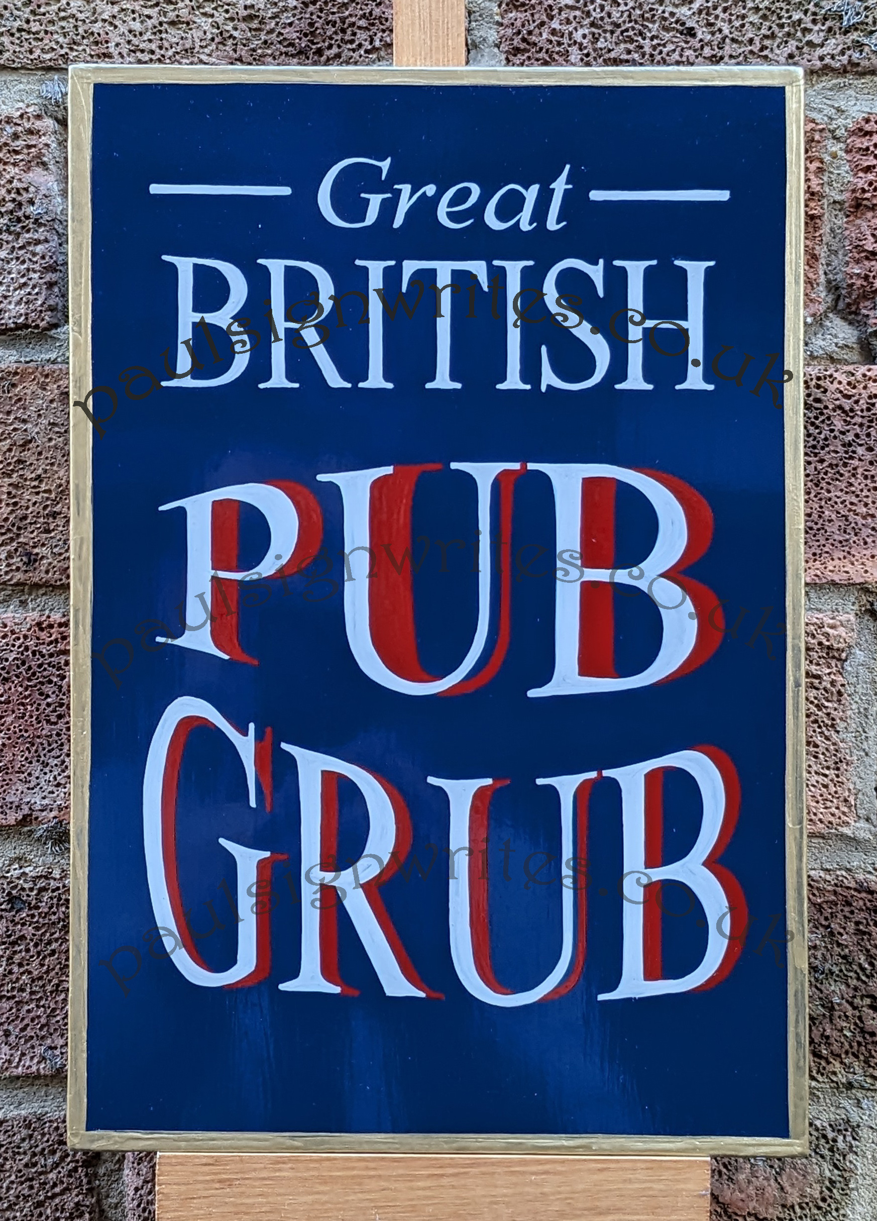 Great British Pub Grub sign art