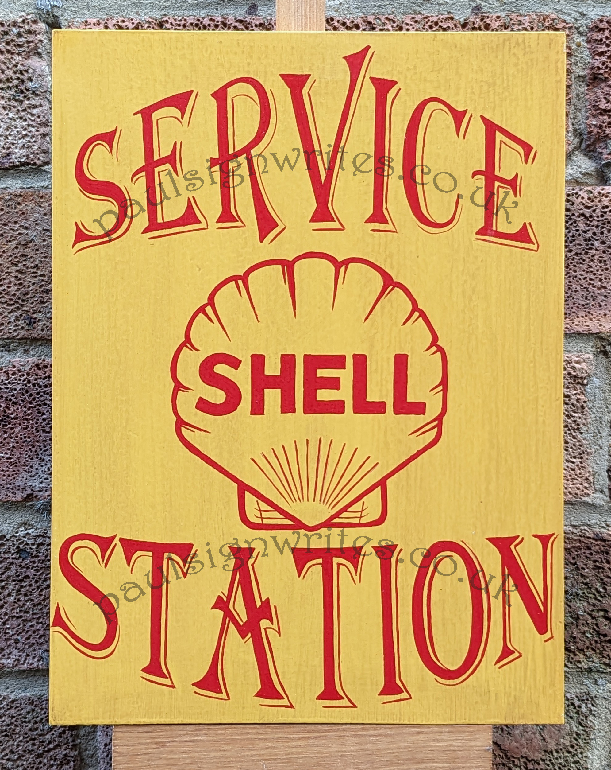 Shell Service Station sign