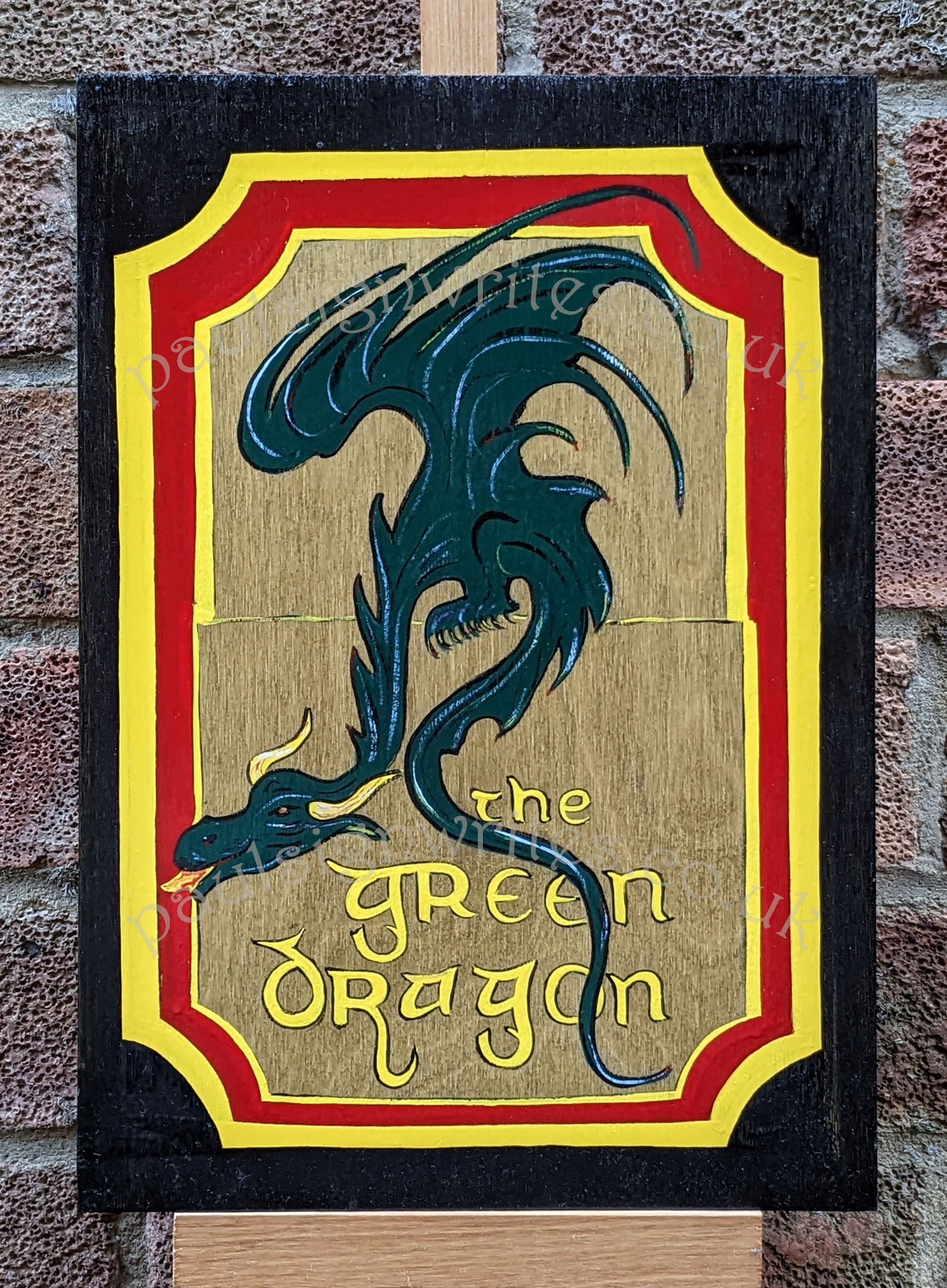 The Green Dragon sign art