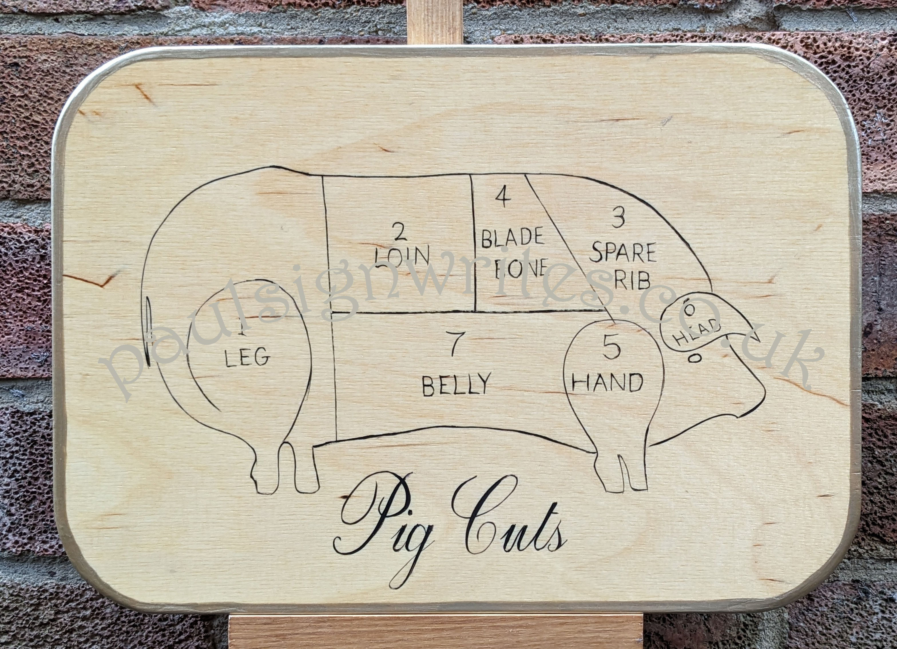 Pig Cuts sign
