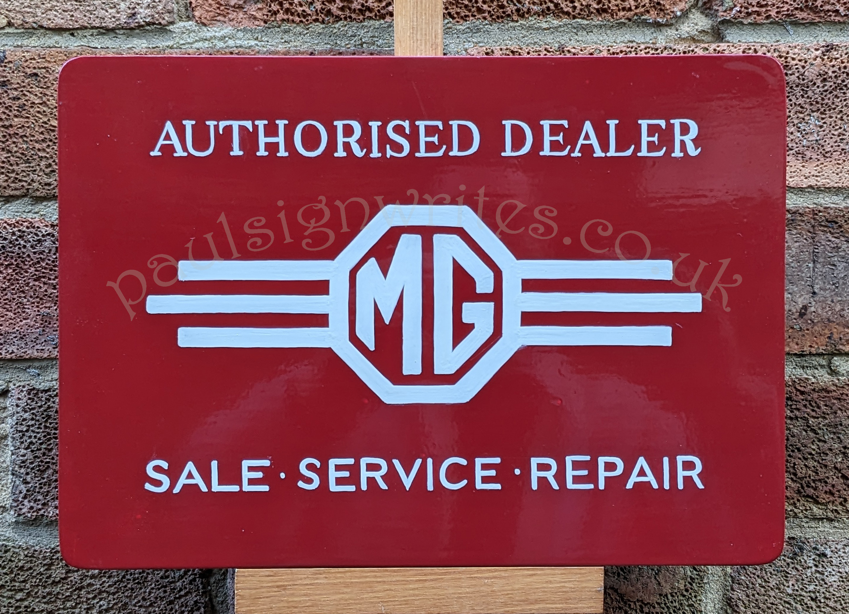 Mg Authorised Dealer. Sale. Service. Repair. Sign Art