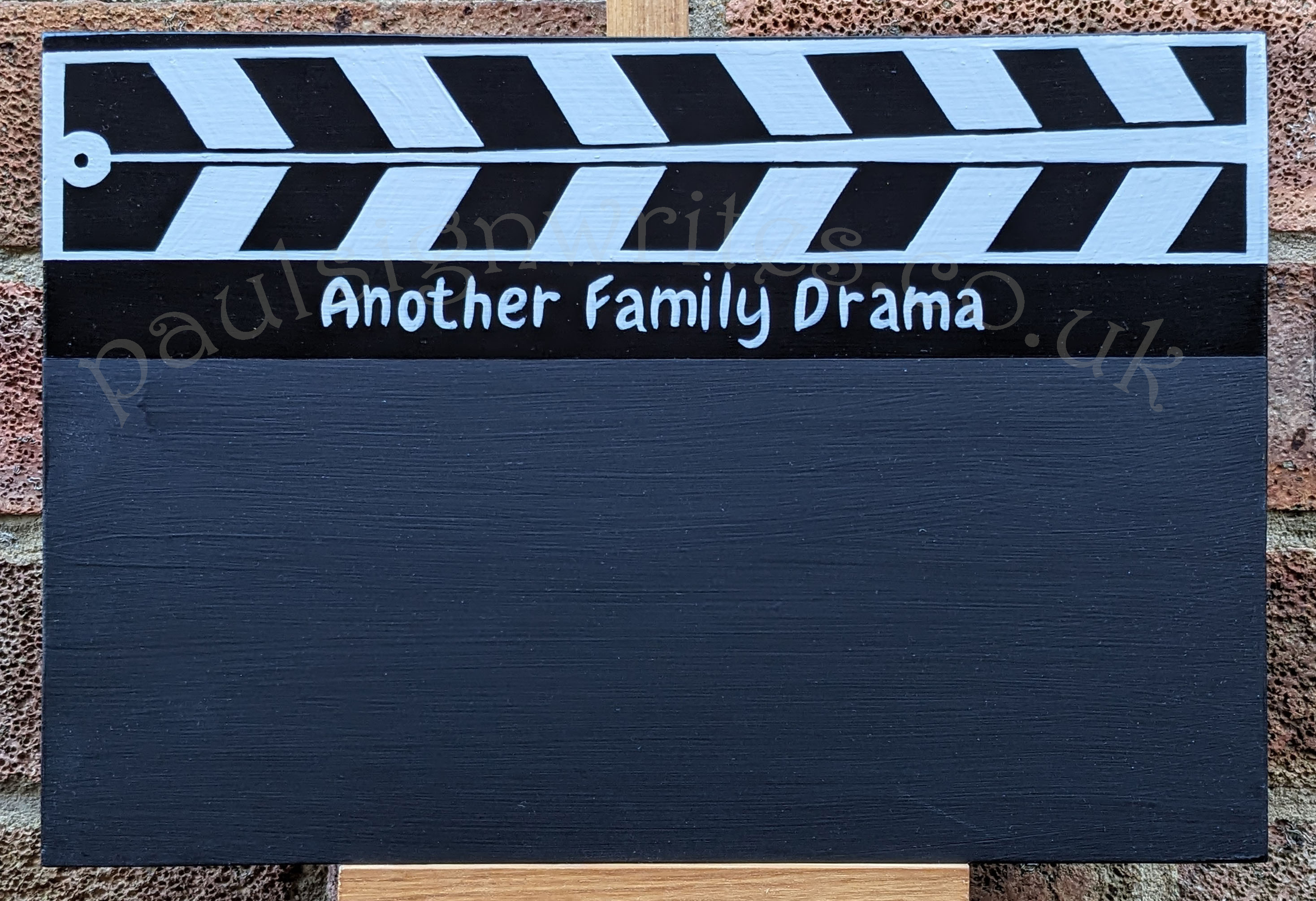 Clapperboard themed blackboard